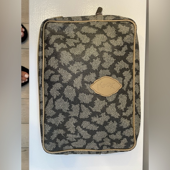 YSL Vintage Giraffe Travel Bag / Tote & Clutch Bundle / Set - Picture 12 of 16